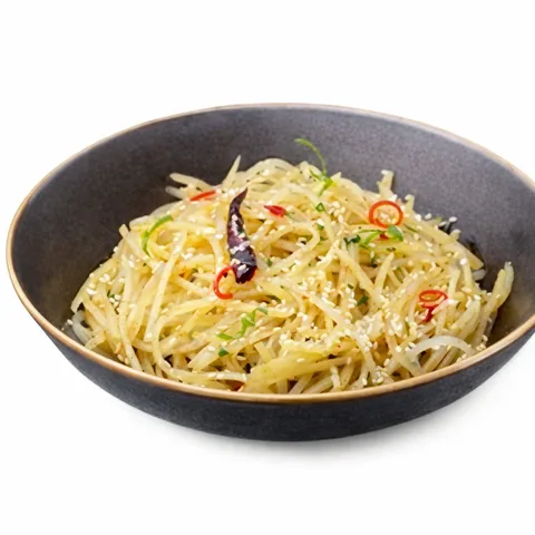 Картофель по китайской соломке