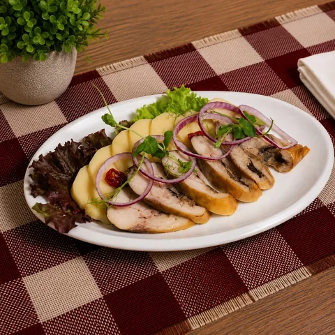 Скумбрия с картофелем