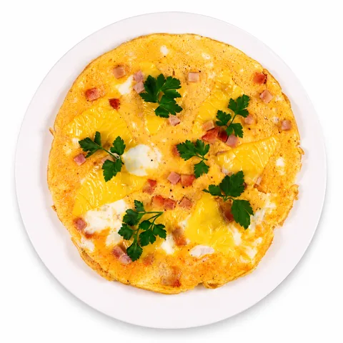 Омлет с сыром и индейкой