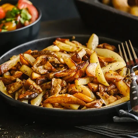 Картофель с грибами